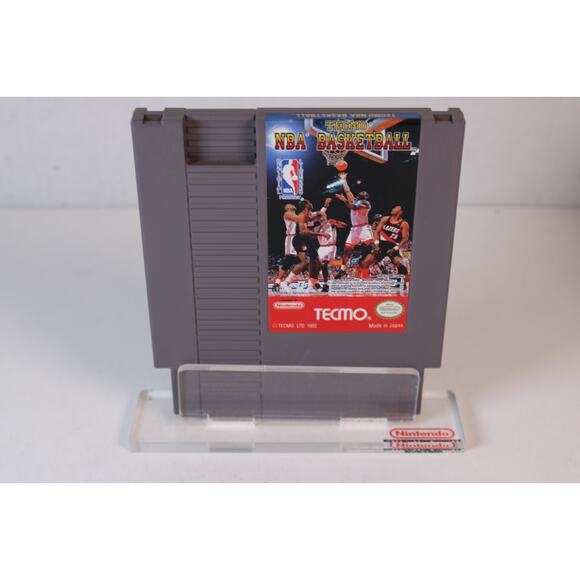 Tecmo NBA Basketball (Nintendo NES, 1992) Authentic, Cartridge Only - Picture 1 of 8